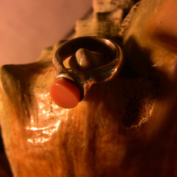 Pink Conch Shell handmade ring - Picture 8 of 8